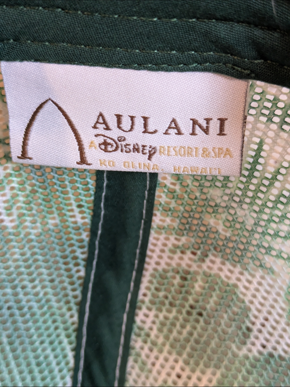 Disney Aulani Hawaii Hat Mickey Mouse Aloha Trucker Snapback Green Resort - Picture 4 of 9
